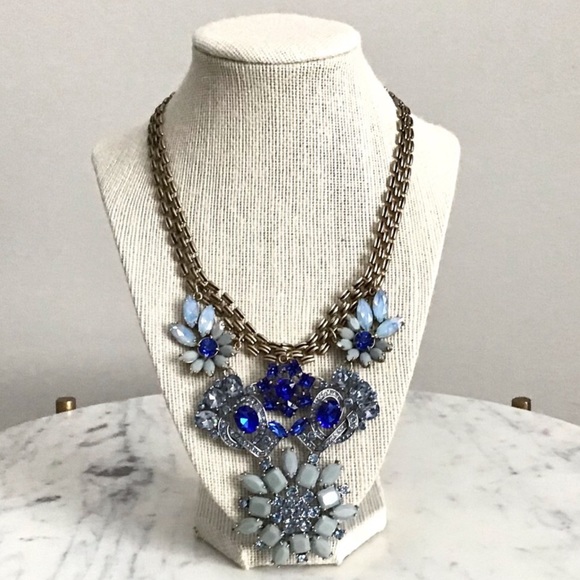Gorgeous Statement Necklace Crystals Gemstones RARE NWT - Picture 9 of 16